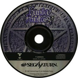 Cartridge artwork for Funky Fantasy on the Sega Saturn.