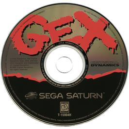 Cartridge artwork for Gex on the Sega Saturn.