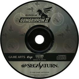 Cartridge artwork for Gungriffon II on the Sega Saturn.
