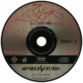 Cartridge artwork for Maria - Kimitachi ga Umareta Wake on the Sega Saturn.