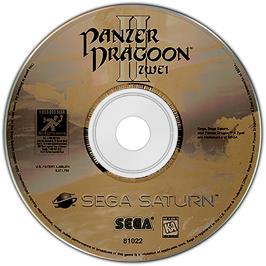 Cartridge artwork for Panzer Dragoon II: Zwei on the Sega Saturn.