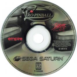 Cartridge artwork for Pro Pinball: The Web on the Sega Saturn.