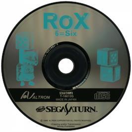 Cartridge artwork for Rox 6=Six on the Sega Saturn.