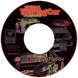Cartridge artwork for Sega Touring Car Championship on the Sega Saturn.