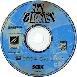 Cartridge artwork for Sky Target on the Sega Saturn.