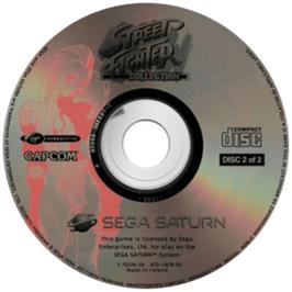 Cartridge artwork for Street Fighter Collection on the Sega Saturn.