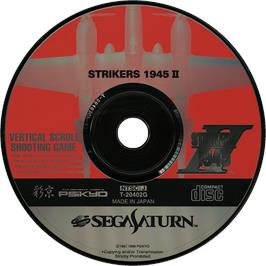 Cartridge artwork for Strikers 1945 2 on the Sega Saturn.