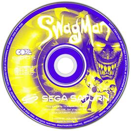 Cartridge artwork for Swagman on the Sega Saturn.