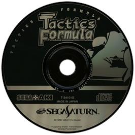 Cartridge artwork for Tactics Formula on the Sega Saturn.