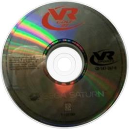 Cartridge artwork for VR Golf '97 on the Sega Saturn.