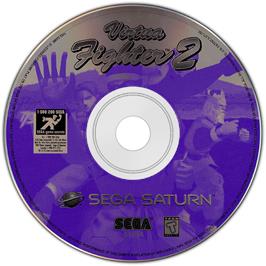Cartridge artwork for Virtua Fighter 2 on the Sega Saturn.