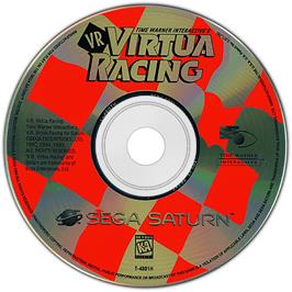 Cartridge artwork for Virtua Racing on the Sega Saturn.