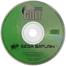 Cartridge artwork for Virtual Golf on the Sega Saturn.