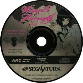 Cartridge artwork for Wizard's Harmony 2 on the Sega Saturn.