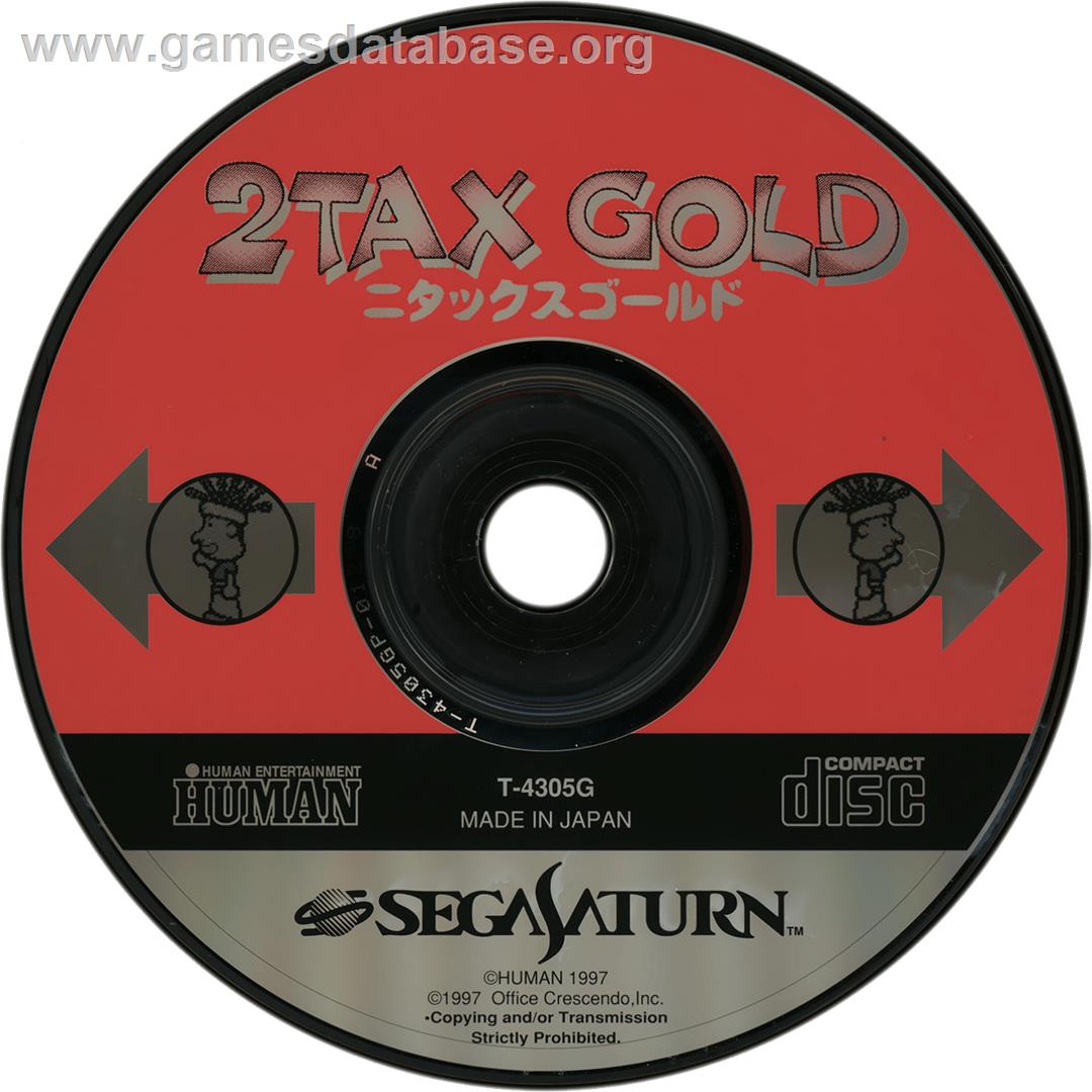 2Tax Gold - Sega Saturn - Artwork - Cartridge