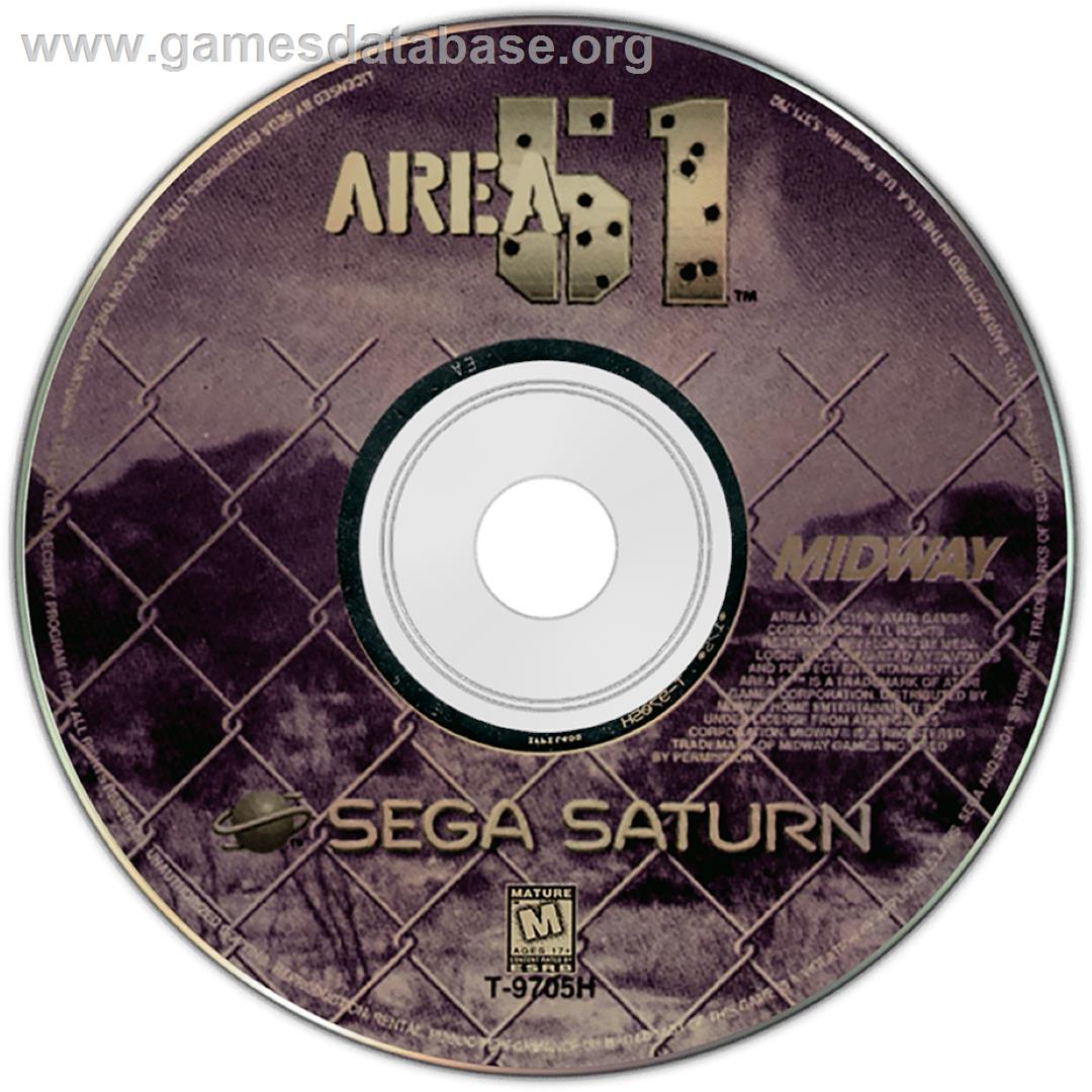 Area 51 - Sega Saturn - Artwork - Cartridge