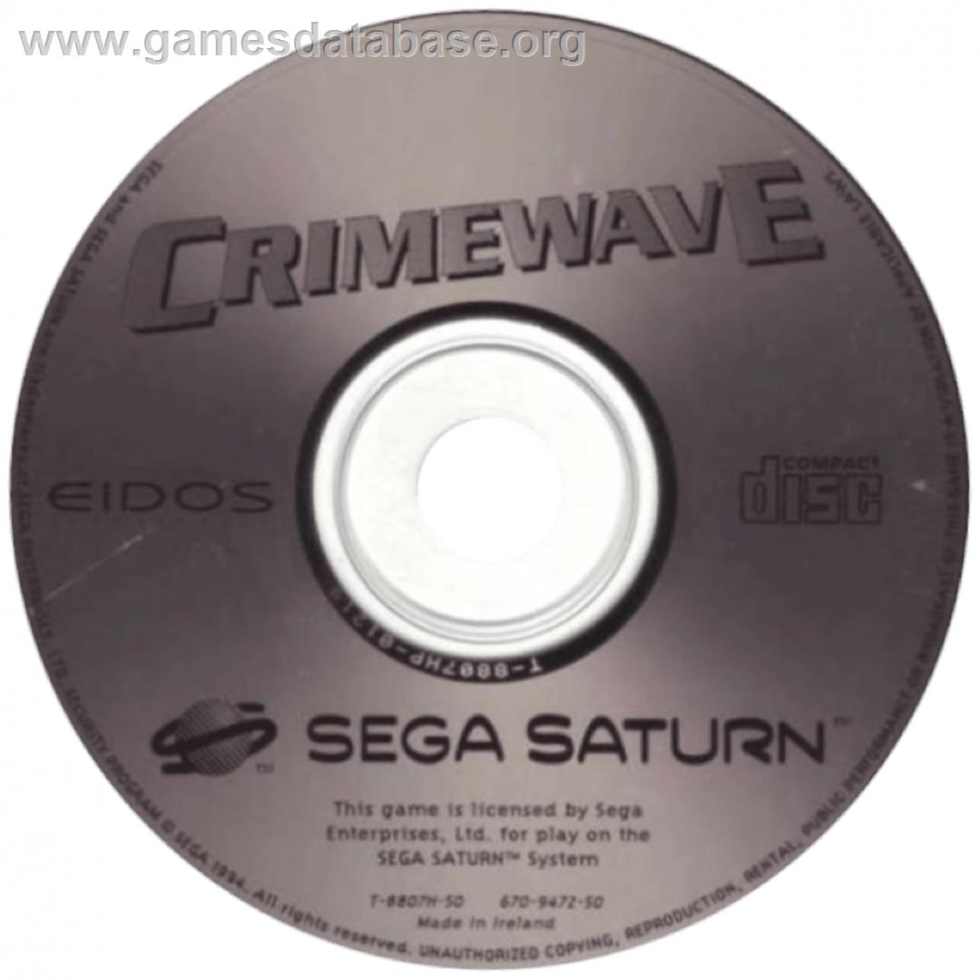 Crime Wave - Sega Saturn - Artwork - Cartridge