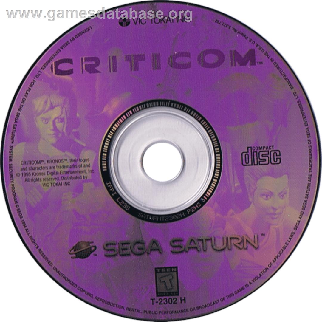 Criticom: The Critical Combat - Sega Saturn - Artwork - Cartridge