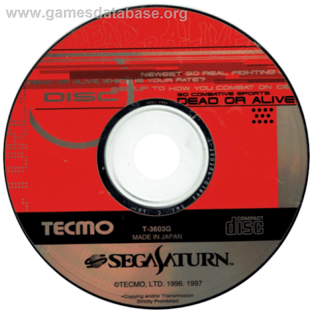 Dead or Alive - Sega Saturn - Artwork - Cartridge