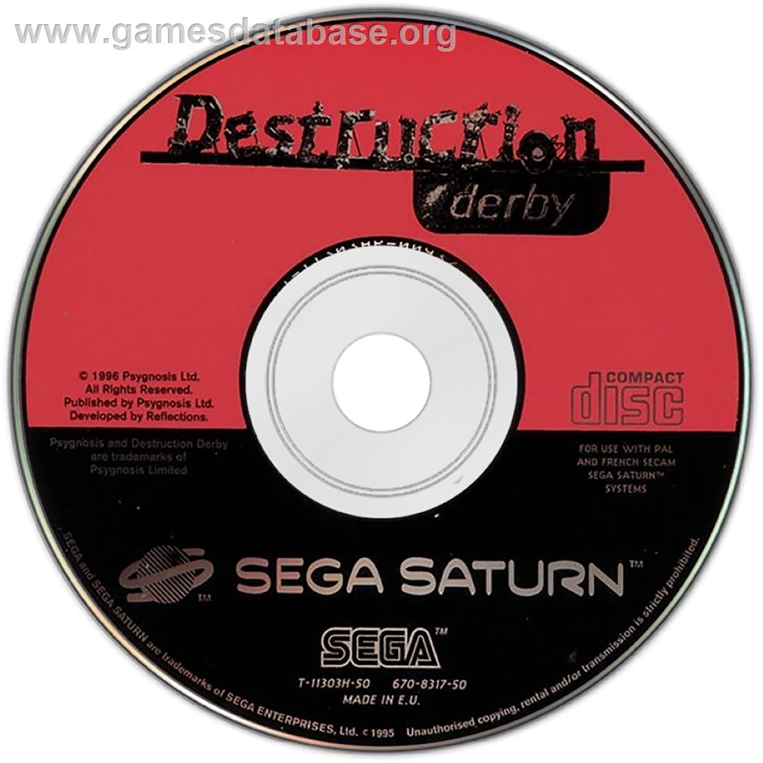 Destruction Derby - Sega Saturn - Artwork - Cartridge