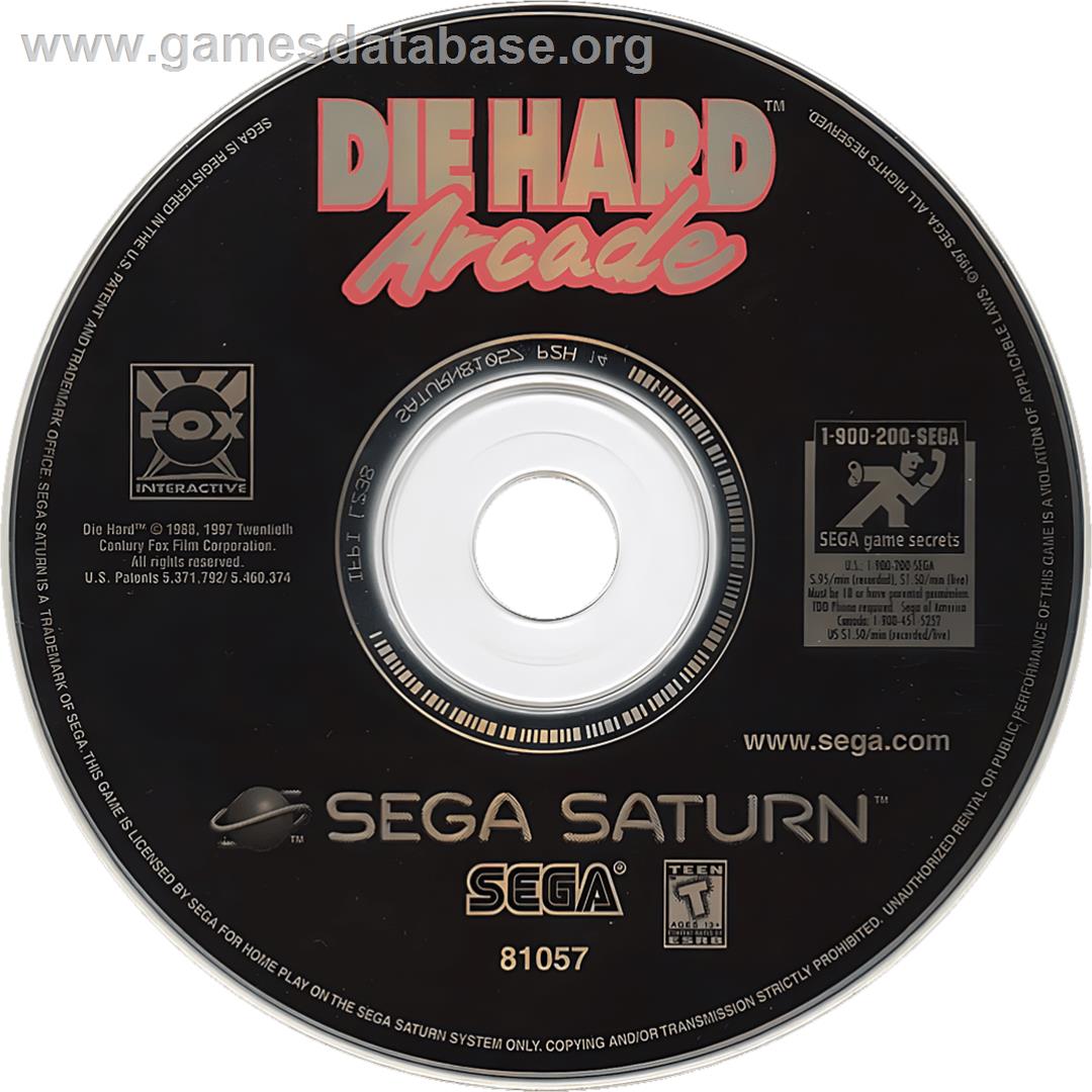 Die Hard Arcade - Sega Saturn - Artwork - Cartridge