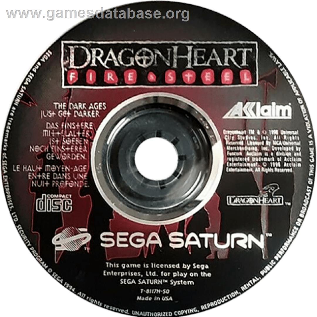 DragonHeart: Fire & Steel - Sega Saturn - Artwork - Cartridge