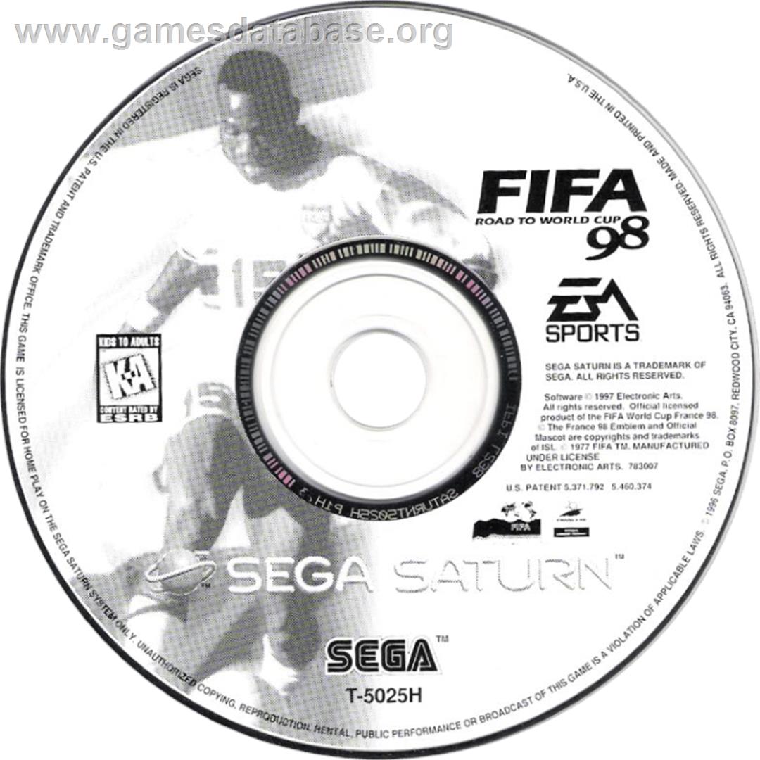 FIFA 98: Road to World Cup - Sega Saturn - Artwork - Cartridge
