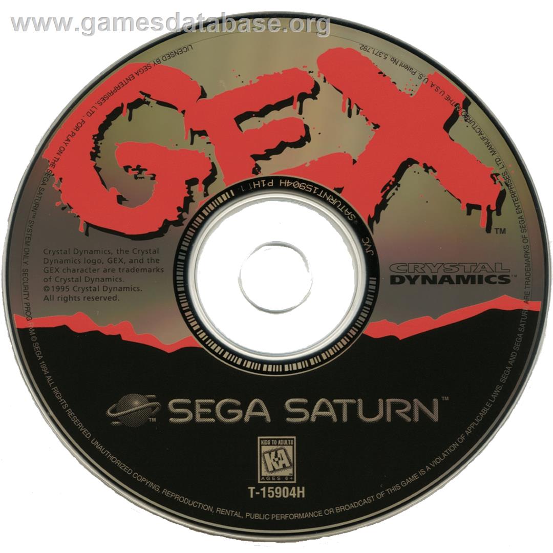 Gex - Sega Saturn - Artwork - Cartridge