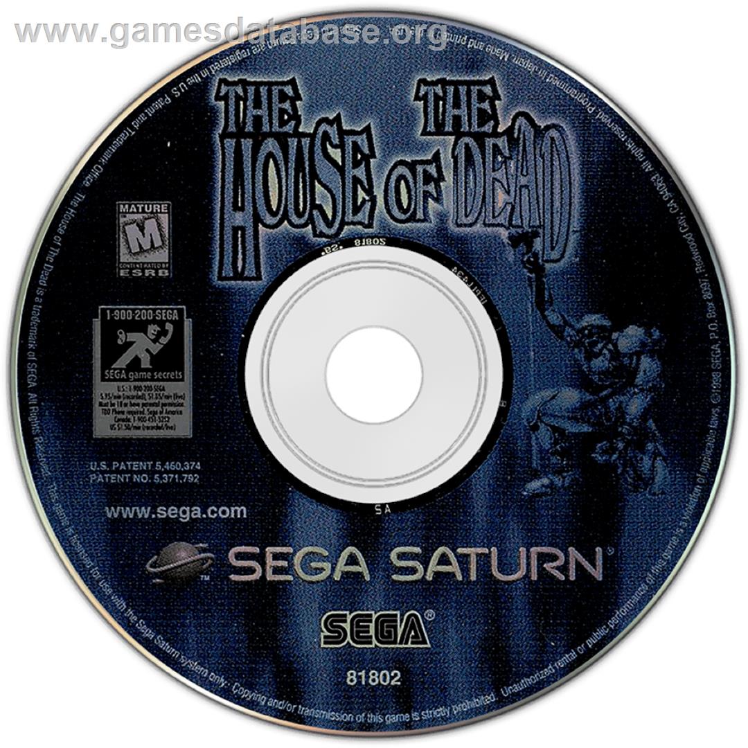 House Of The Dead, The - Sega Saturn - Artwork - Cartridge