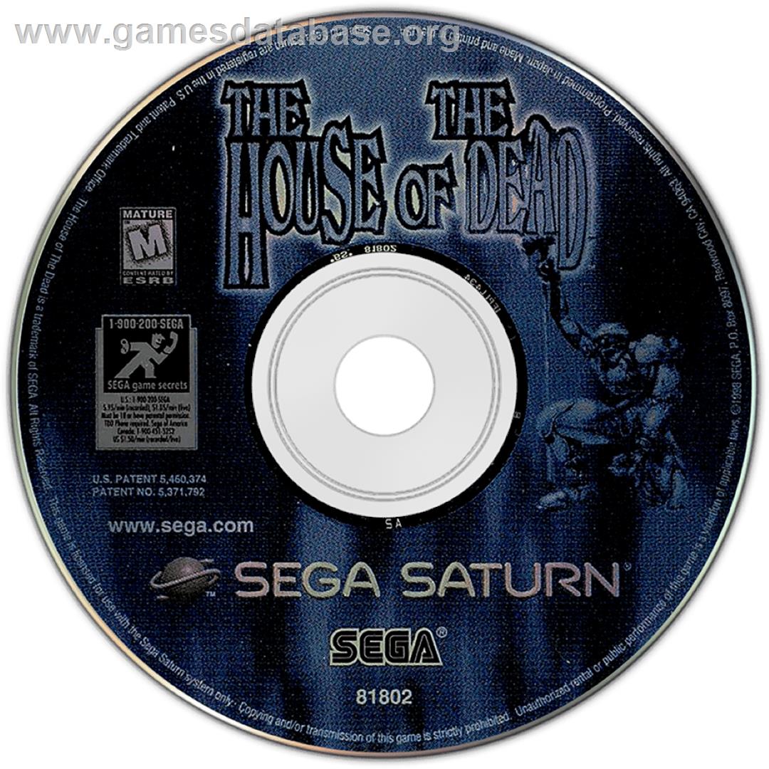 House of the Dead - Sega Saturn - Artwork - Cartridge