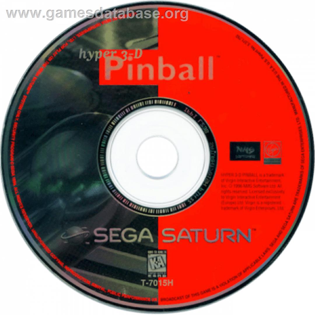 Hyper 3-D Pinball - Sega Saturn - Artwork - Cartridge