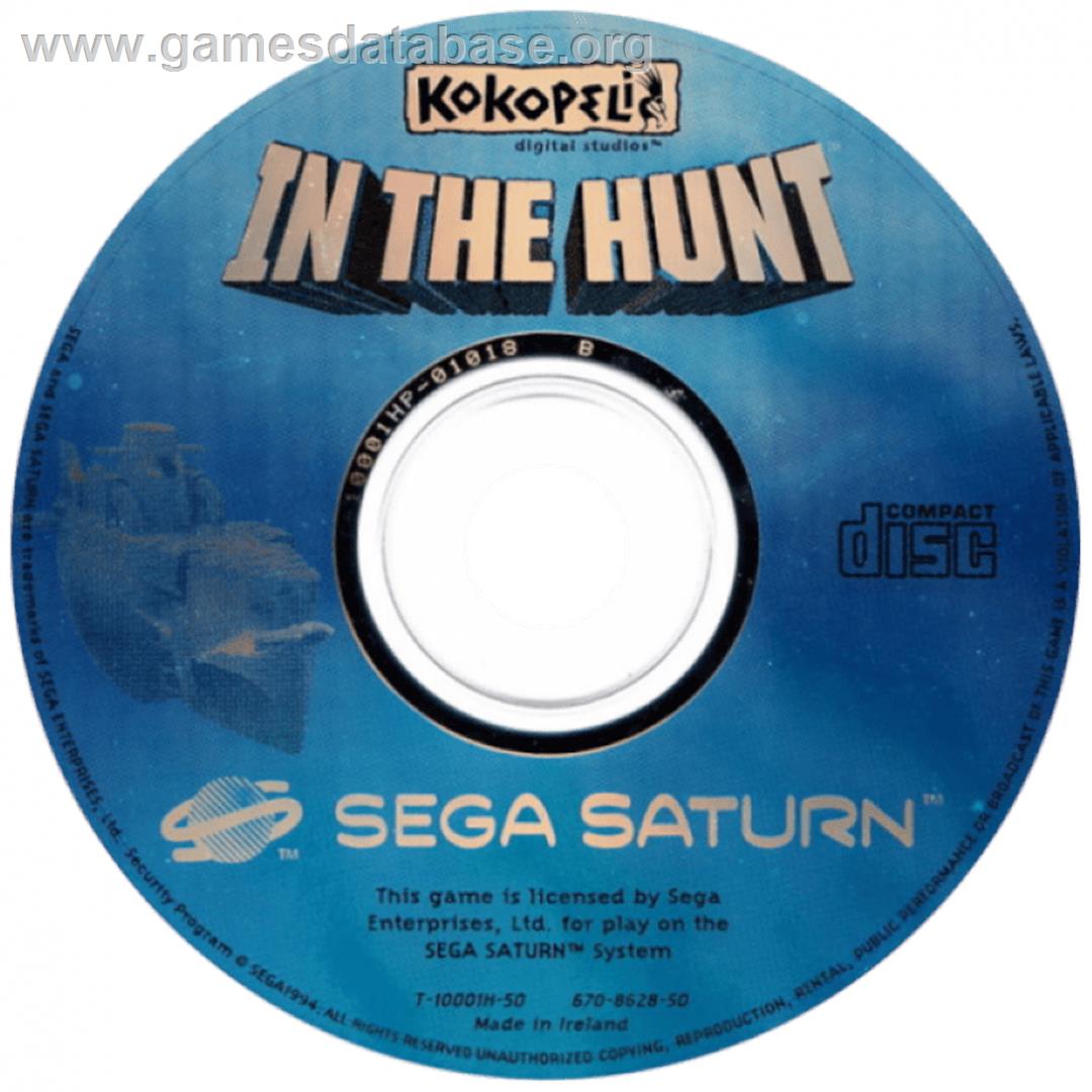 In The Hunt - Sega Saturn - Artwork - Cartridge