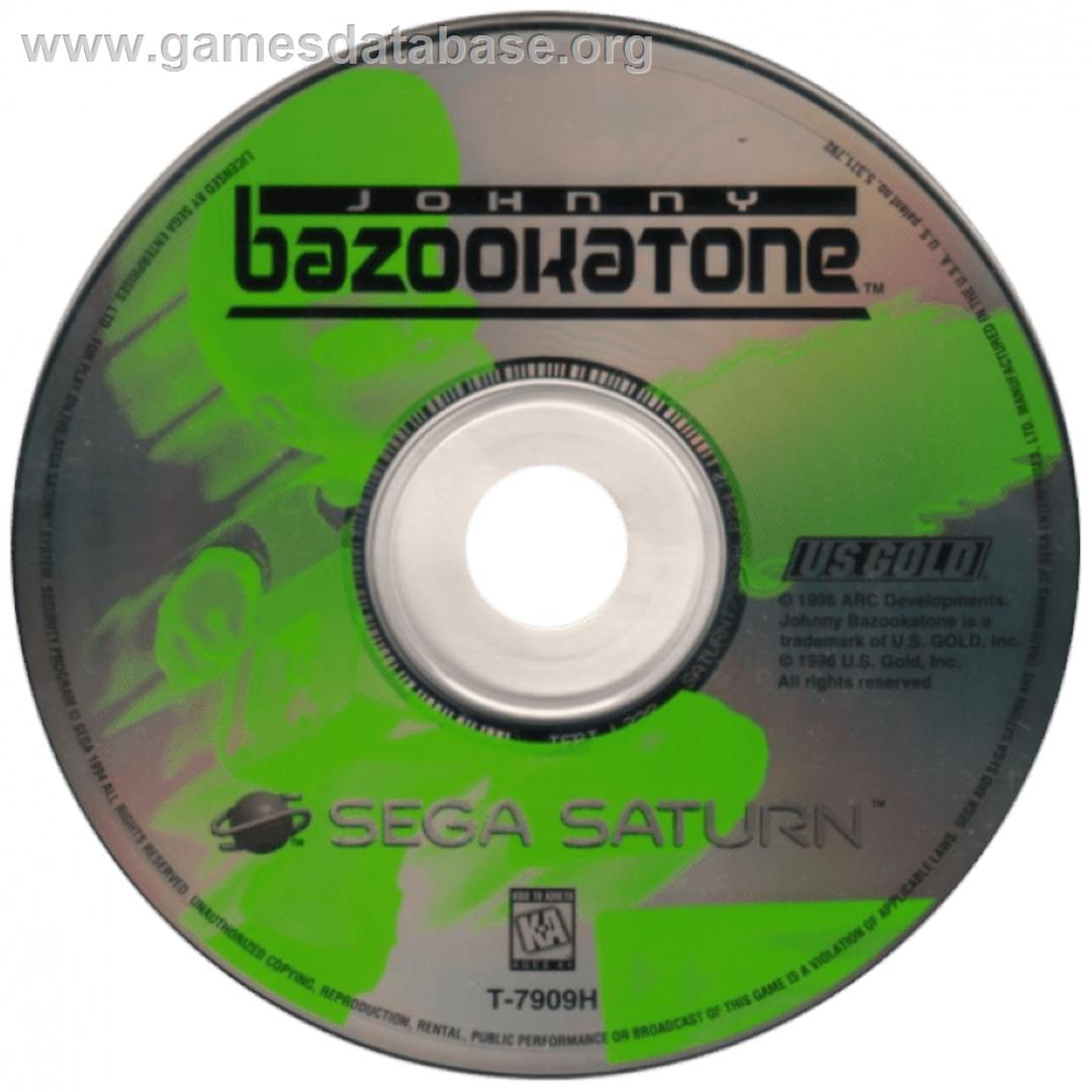 Johnny Bazookatone - Sega Saturn - Artwork - Cartridge