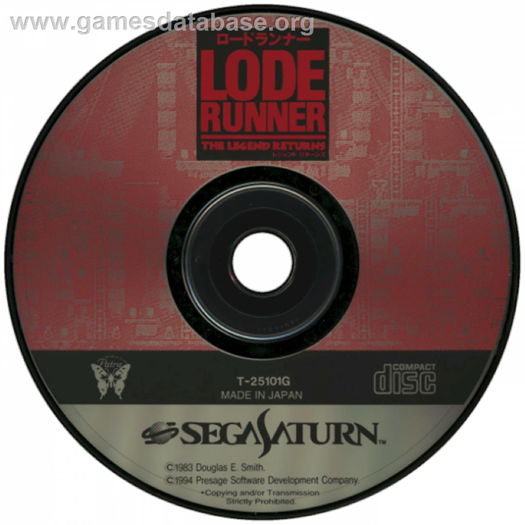 Lode Runner - The Legend Returns - Sega Saturn - Artwork - Cartridge