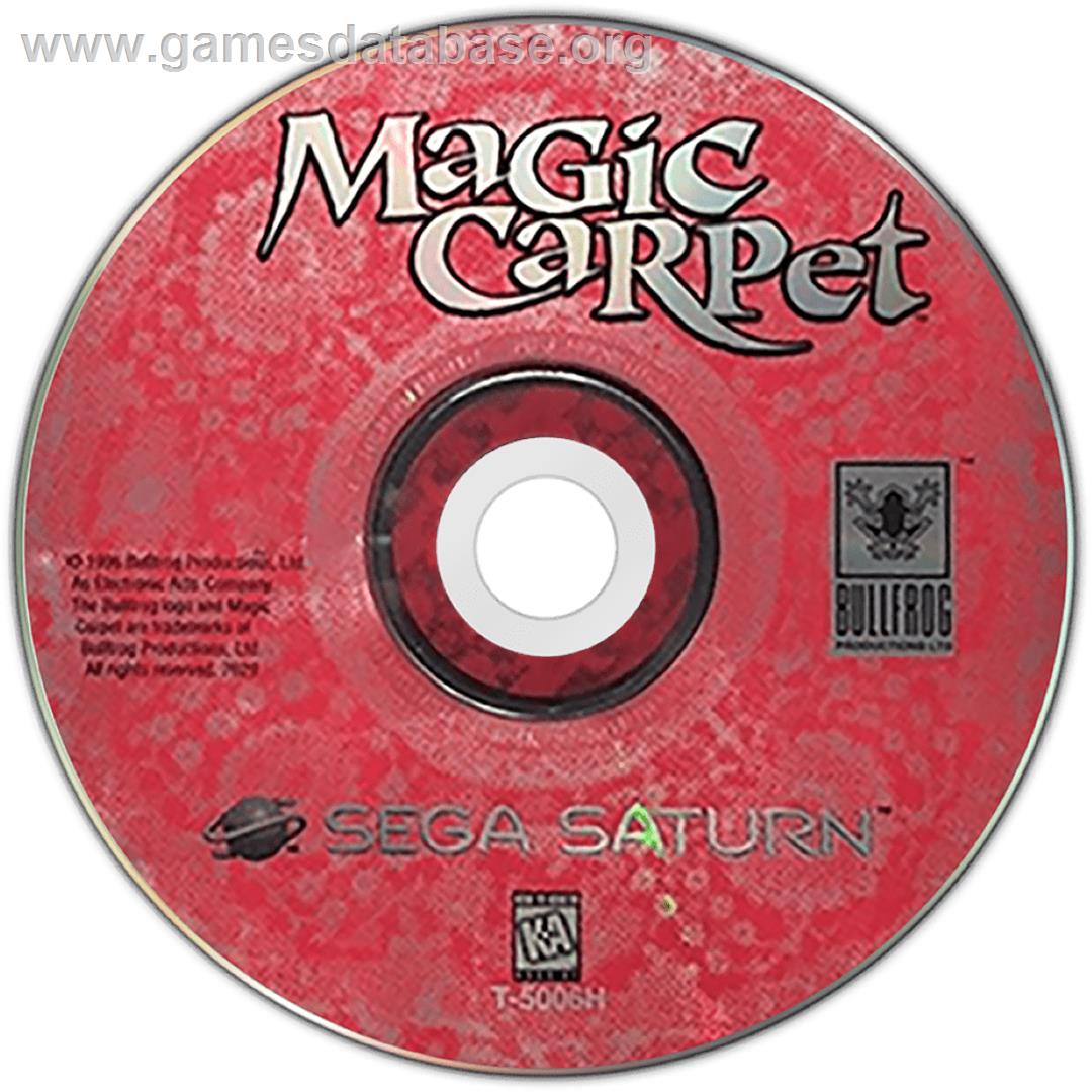 Magic Carpet - Sega Saturn - Artwork - Cartridge