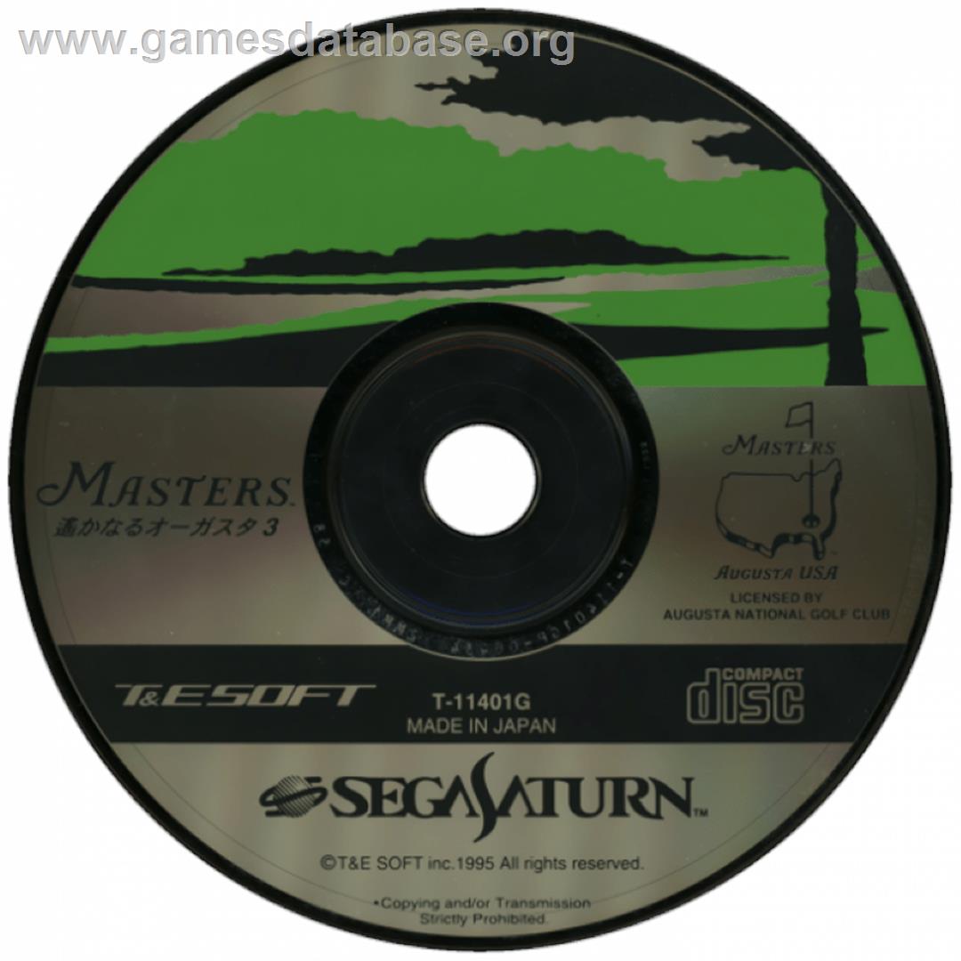 Masters - Harukanaru Augusta 3 - Sega Saturn - Artwork - Cartridge