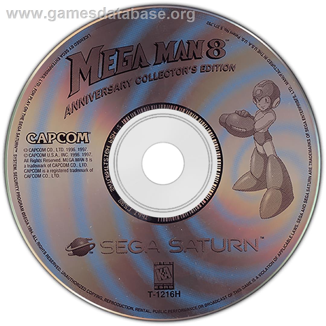 Mega Man 8: Anniversary Edition - Sega Saturn - Artwork - Cartridge