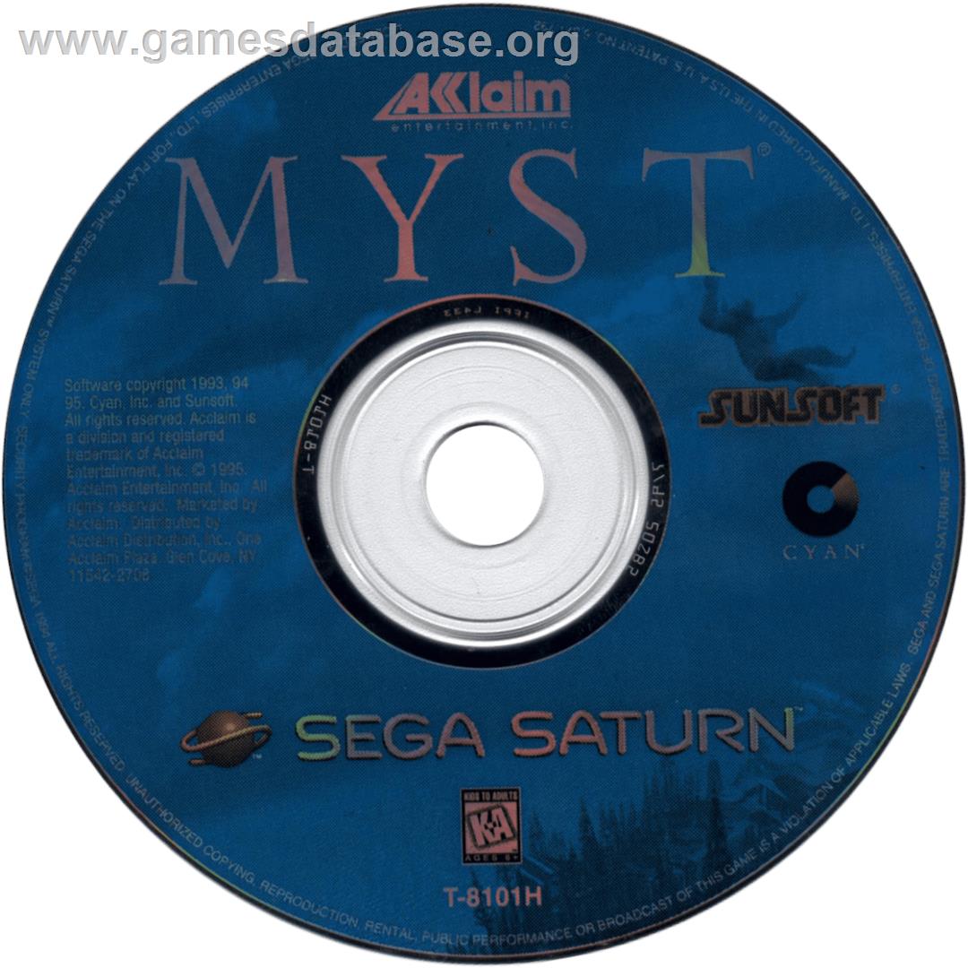 Myst - Sega Saturn - Artwork - Cartridge