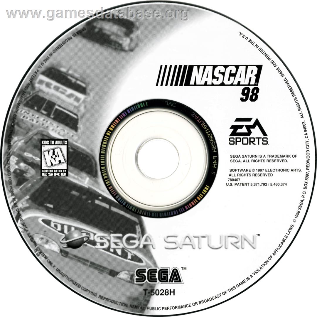 NASCAR 98 - Sega Saturn - Artwork - Cartridge