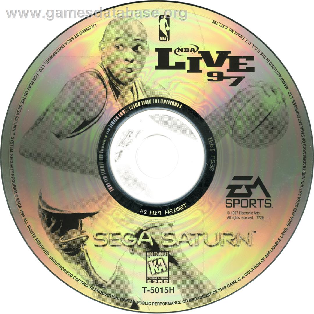 NBA Live '97 - Sega Saturn - Artwork - Cartridge