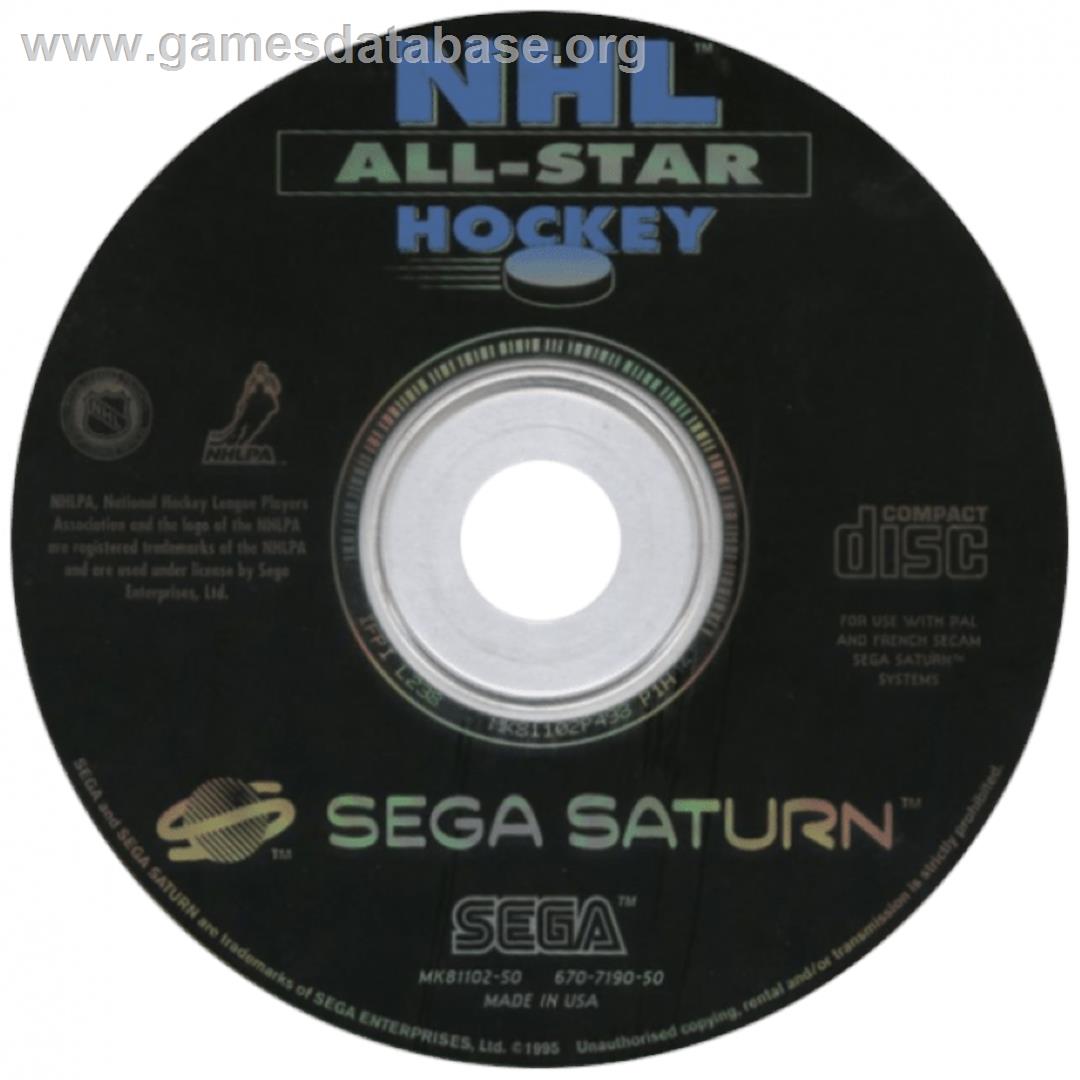 NHL All-Star Hockey '98 - Sega Saturn - Artwork - Cartridge