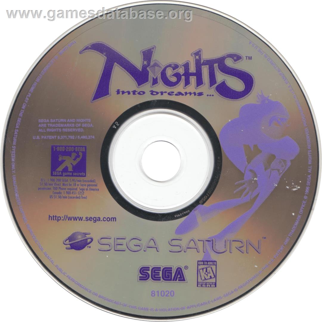 NiGHTS into Dreams... - Sega Saturn - Artwork - Cartridge