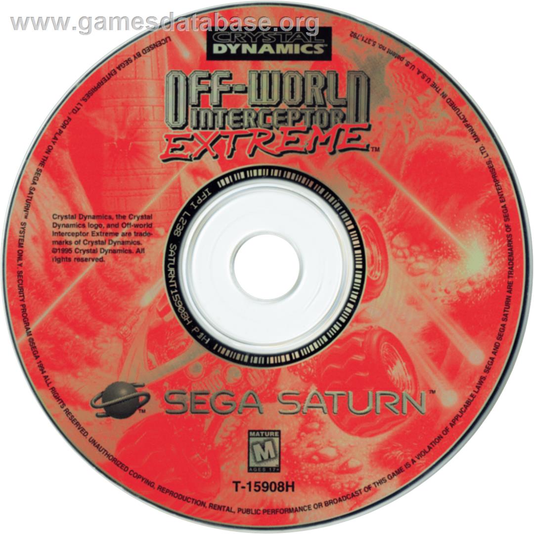 Off-World Interceptor Extreme - Sega Saturn - Artwork - Cartridge