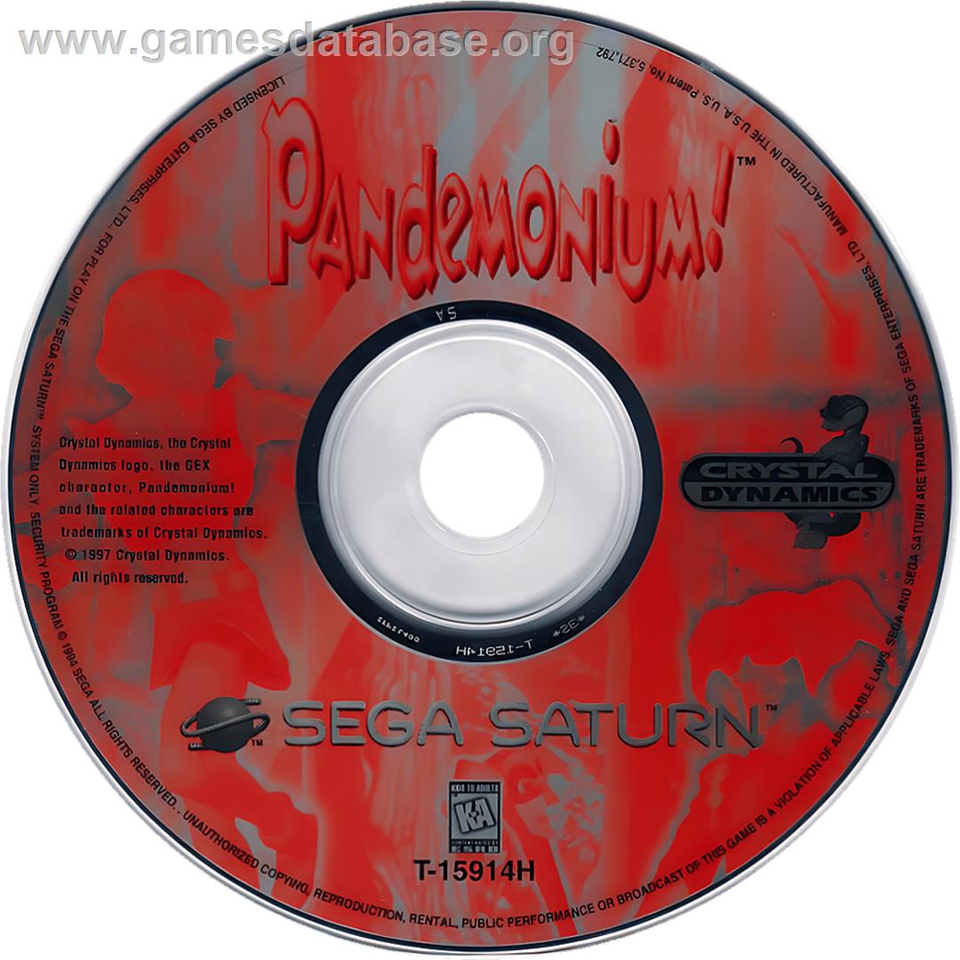 Pandemonium! - Sega Saturn - Artwork - Cartridge