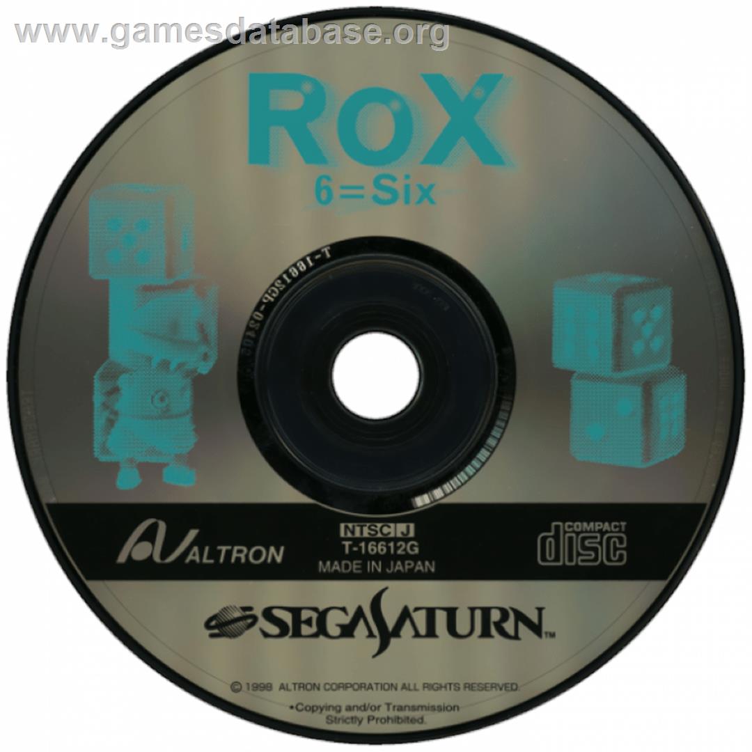 Rox 6=Six - Sega Saturn - Artwork - Cartridge