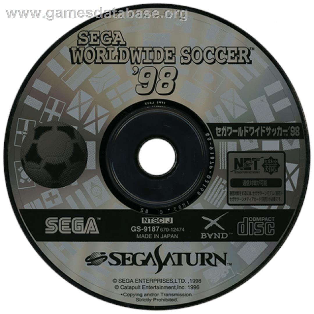 Sega Worldwide Soccer '98 - Sega Saturn - Artwork - Cartridge