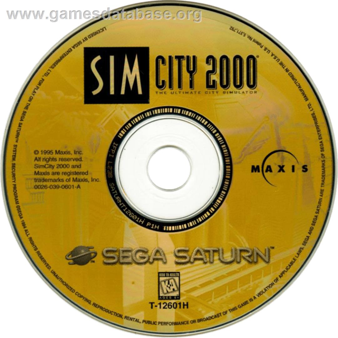 Sim City 2000 - Sega Saturn - Artwork - Cartridge