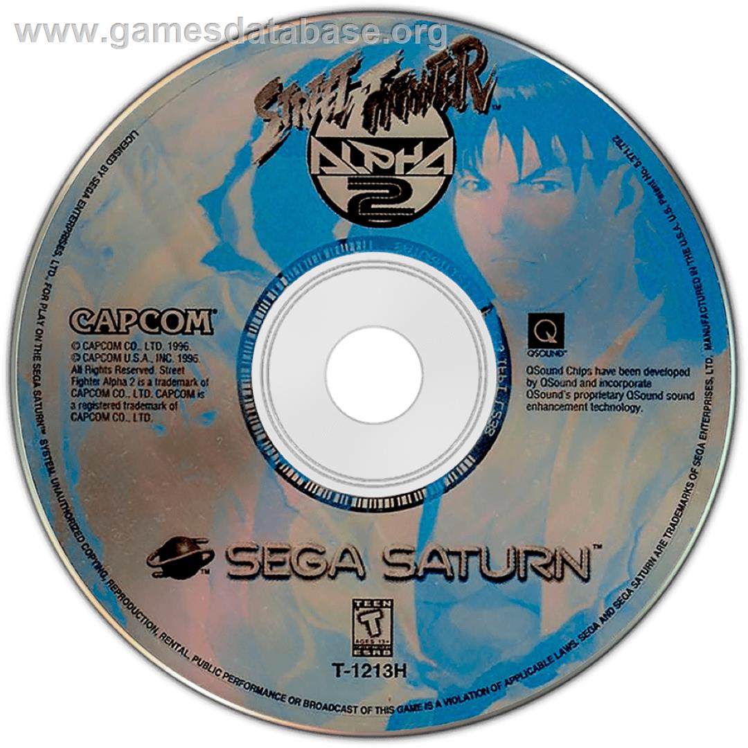 Street Fighter Alpha 2 - Sega Saturn - Artwork - Cartridge