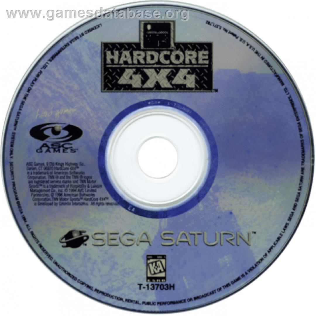 TNN Motor Sports Hardcore 4x4 - Sega Saturn - Artwork - Cartridge
