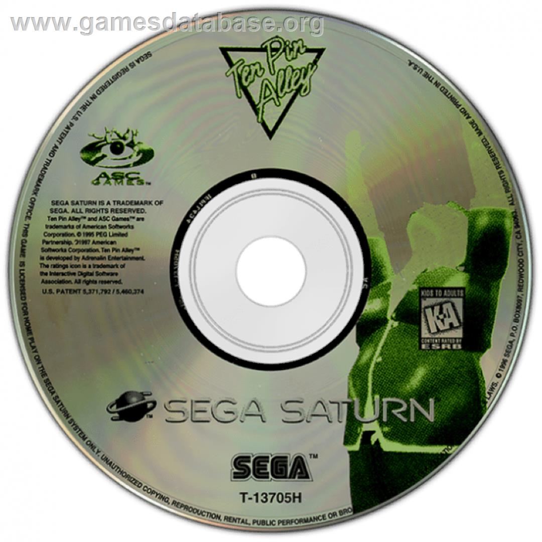 Ten Pin Alley - Sega Saturn - Artwork - Cartridge